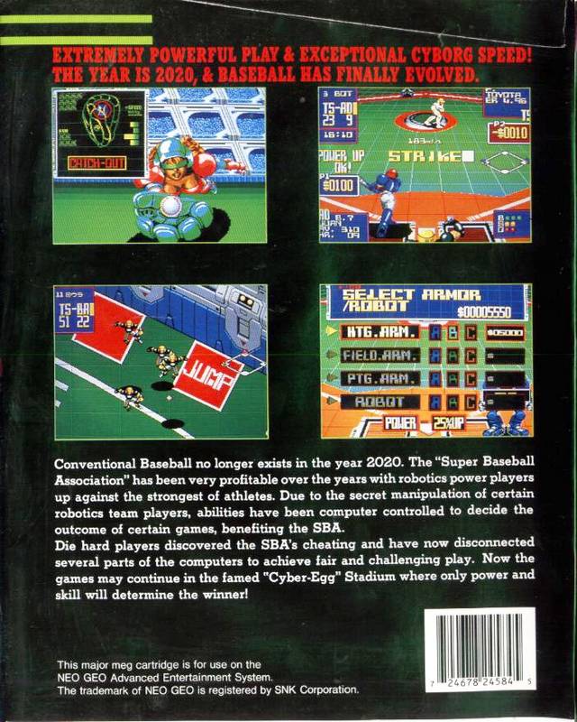 2020 Super Baseball - SNK NeoGeo [Pre-Owned] Video Games SNK   