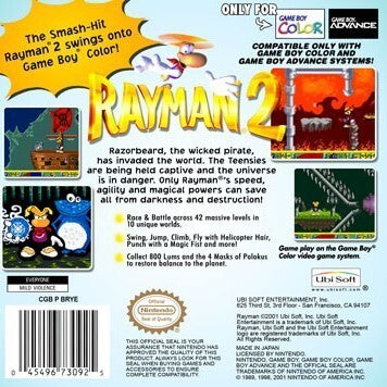 Rayman 2 - (GBC) Game Boy Color [Pre-Owned] Video Games Ubisoft   