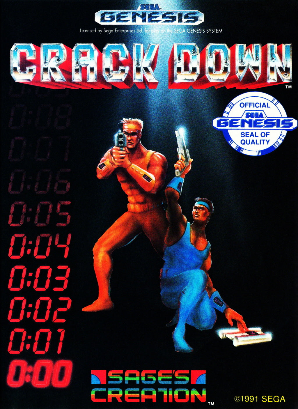 Crack Down - (SG) SEGA Genesis [Pre-Owned] Video Games Sage's Creation   