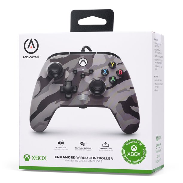 PowerA Enhanced Wired Controller (Metallic Arctic Camo) - (XSX) Xbox Series X Accessories PowerA   