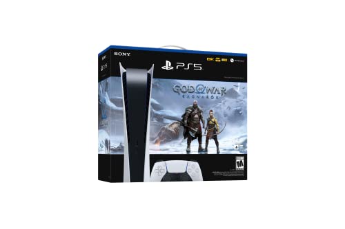 SONY PlayStation 5 Digital Edition Console (God of War Ragnarok Bundle) (Model CFI-1215B) - (PS5) PlayStation 5 Video Games PlayStation   