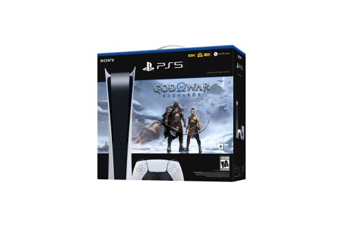 SONY PlayStation 5 Digital Edition Console (God of War Ragnarok Bundle) (Model CFI-1215B) - (PS5) PlayStation 5 Video Games PlayStation   