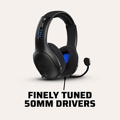 PDP Gaming LVL50 Wired Headset (Black) - (PS4) Playstation 4 Accessories PDP   