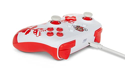 PowerA Enhanced Wired Controller (Mario Red/White) - (NSW) Nintendo Switch Accessories PowerA   