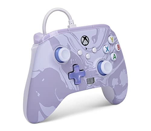 PowerA Enhanced Wired Controller (Lavender Swirl) - (XSX) Xbox Series X Accessories PowerA   