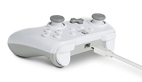 PowerA Wired Controller (White) - (NSW) Nintendo Switch Accessories PowerA   