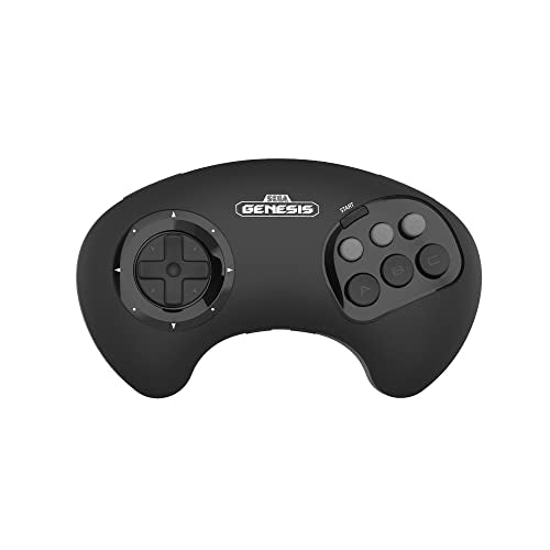 Retro-Bit BIG6 2.4 GHz Sega Genesis Wireless Arcade Controller Pad (Black) - (SG) Sega Genesis Accessories Retro-Bit   