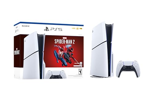 SONY PlayStation 5 Slim Disc Edition Console (Marvel’s Spider-Man 2 Bundle) - (PS5) Playstation 5 Consoles Sony   