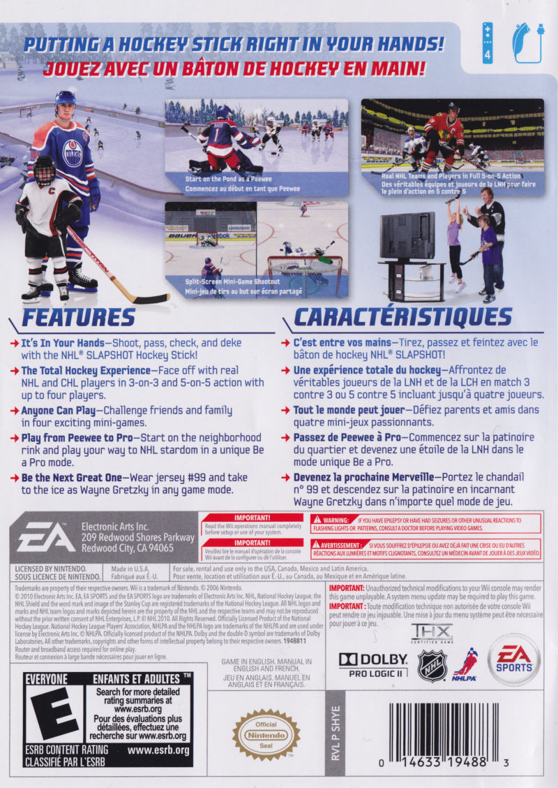 NHL Slapshot - Nintendo Wii [Pre-Owned] Video Games EA Sports   