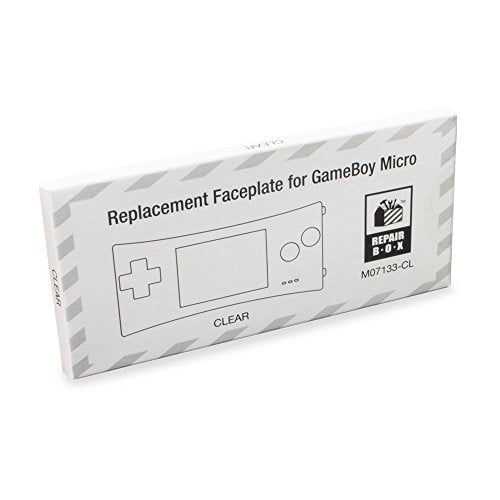 Game Boy Micro Replacement Faceplate ( Clear ) - (GBA) Game Boy Advance Accessories RepairBox   