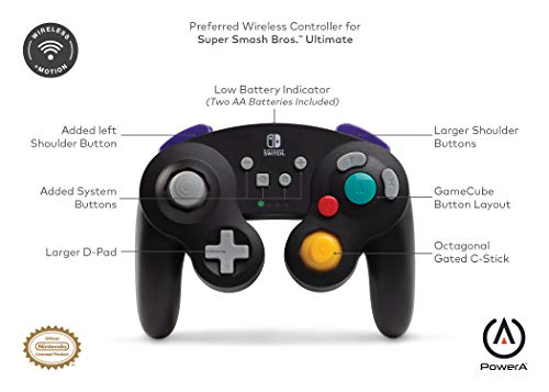 PowerA Wireless Controller (GameCube Style Black) - (NSW) Nintendo Switch Accessories PowerA   