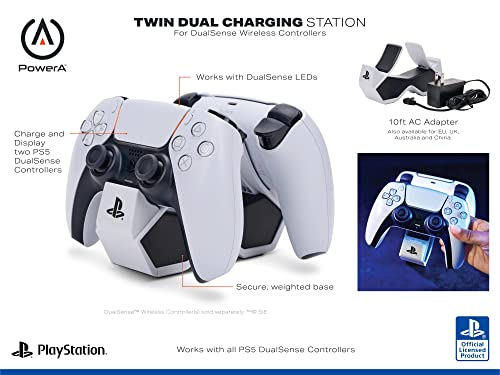 PowerA PlayStation 5 Twin Charging Station for Dualsense Wireless Controllers - (PS5) PlayStation 5 Accessories PowerA   