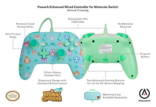 PowerA Enhanced Wired Controller (Animal Crossing) - (NSW) Nintendo Switch Accessories PowerA   