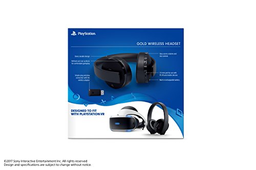 Sony PlayStation Gold Wireless Headset (Black) - (PS4) PlayStation 4 (European Import) Accessories Sony   