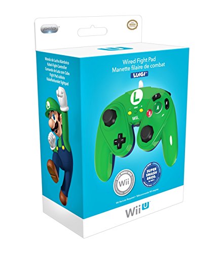 PDP Wired Fight Pad ( Luigi ) - Nintendo Wii U Accessories PDP   