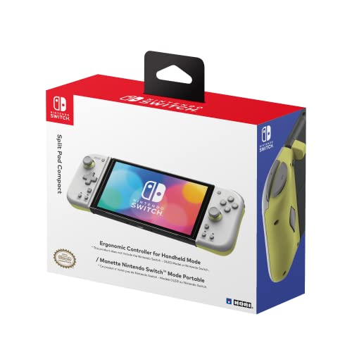 HORI Nintendo Switch Split Pad Compact (Light Gray & Yellow) - (NSW) Nintendo Switch Accessories HORI   