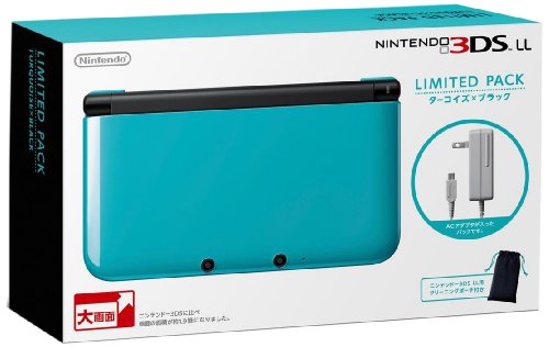 Nintendo 3DS LL Limited Pack Turquoise X Black - Nintendo 3DS ( Japanese Import ) CONSOLE Nintendo   