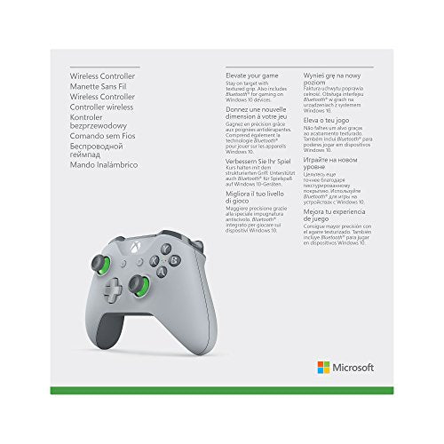 Microsoft Xbox One Wireless Controller (Grey/Green)  - (XB1) Xbox One Video Games Microsoft   