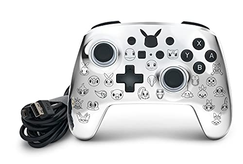 PowerA Enhanced Wired Controller (Pikachu Black & Silver) - (NSW) Nintendo Switch Accessories PowerA   