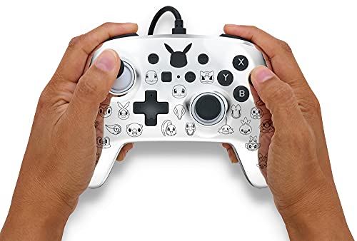 PowerA Enhanced Wired Controller (Pikachu Black & Silver) - (NSW) Nintendo Switch Accessories PowerA   