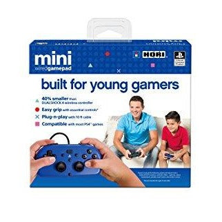 HORI Mini Wired Gamepad (Blue) - (PS4) PlayStation 4 Accessories PlayStation   