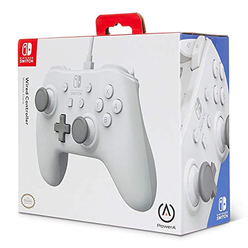 PowerA Wired Controller (White) - (NSW) Nintendo Switch Accessories PowerA   