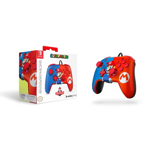 PDP Faceoff Deluxe+ Audio Wired Controller (Power Pose Mario) - (NSW) Nintendo Switch Accessories PDP   