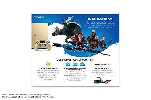 Sony PlayStation 4 Slim 1TB Gold Console Consoles Sony   