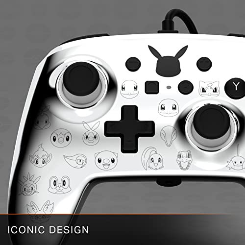 PowerA Enhanced Wired Controller (Pikachu Black & Silver) - (NSW) Nintendo Switch Accessories PowerA   