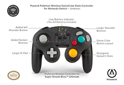 PowerA Wireless Controller (GameCube Style Umbreon) - (NSW) Nintendo Switch Accessories PowerA   