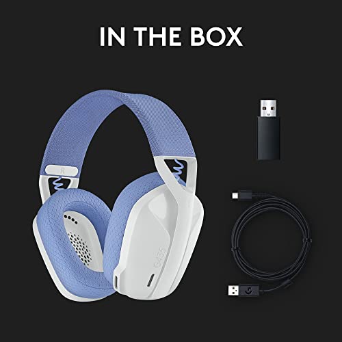 Logitech G435 Wireless Bluetooth Gaming Headset (White) - (PS4) Playstation 4 Accessories Logitech G   