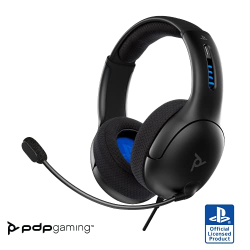 PDP Gaming LVL50 Wired Headset (Black) - (PS4) Playstation 4 Accessories PDP   