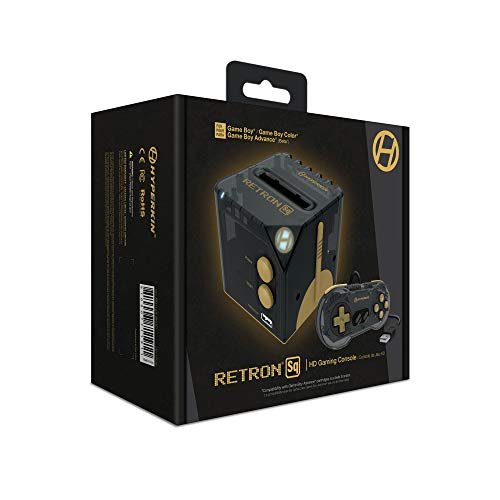 Hyperkin RetroN Sq: HD Gaming Console for Game Boy/Color/ Game Boy Advance (Black & Gold) - Game Boy Advance [UNBOXING] CONSOLE Hyperkin   