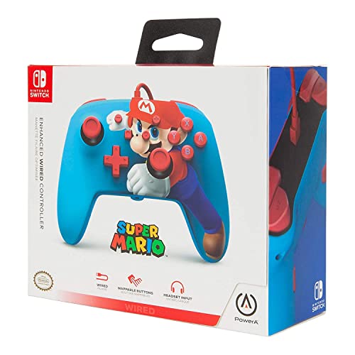 PowerA Enhanced Wired Controller (Mario Punch) - (NSW) Nintendo Switch Accessories PowerA   