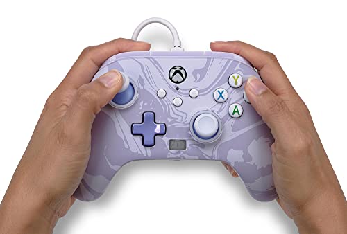 PowerA Enhanced Wired Controller (Lavender Swirl) - (XSX) Xbox Series X Accessories PowerA   