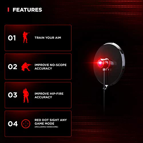 HipShotDot Red Dot LED Aim Assist Mod for Television - Gaming TV Accessory Accessories Hipshotdot   