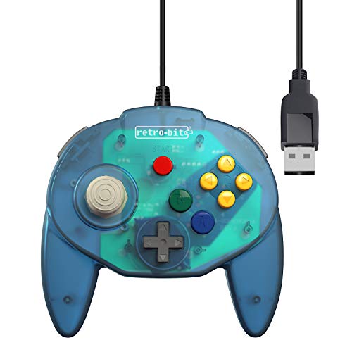 Retro-Bit Tribute 64 USB Controller (Ocean Blue) - (NSW Nintendo Switch ACCESSORIES Retro-Bit   