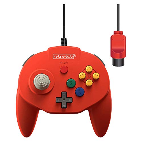 Retro-Bit Tribute 64  Controller (Red) - Nintendo 64 Accessories Retro-Bit   