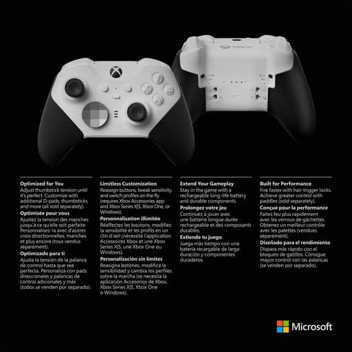 Xbox Elite Wireless Controller Series 2 Core (White) - (XB1) Xbox One Accessories Xbox   