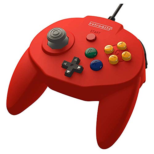 Retro-Bit Tribute 64  Controller (Red) - Nintendo 64 Accessories Retro-Bit   