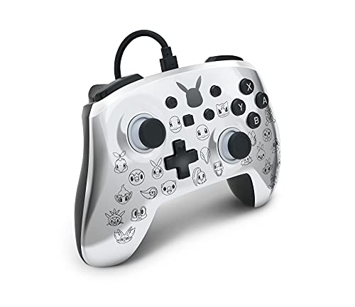 PowerA Enhanced Wired Controller (Pikachu Black & Silver) - (NSW) Nintendo Switch Accessories PowerA   