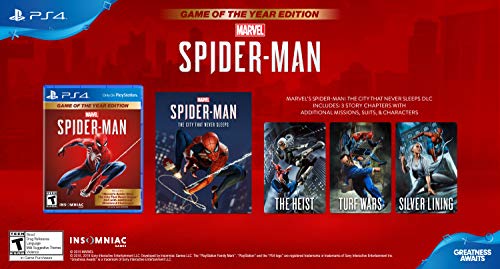 Marvel's Spider-Man: Game of The Year Edition - (PS4) PlayStation 4 Video Games PlayStation   