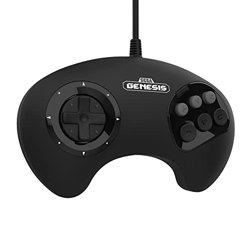 Retro-Bit BIG6 Control Pad (Black) - (SG) Sega Genesis Accessories Retro-Bit   