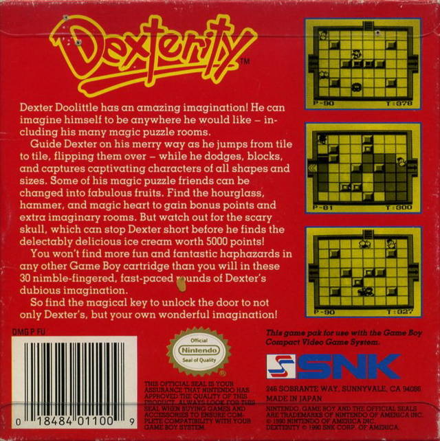 Dexterity - (GB) Game Boy [Pre-Owned] Video Games SNK   