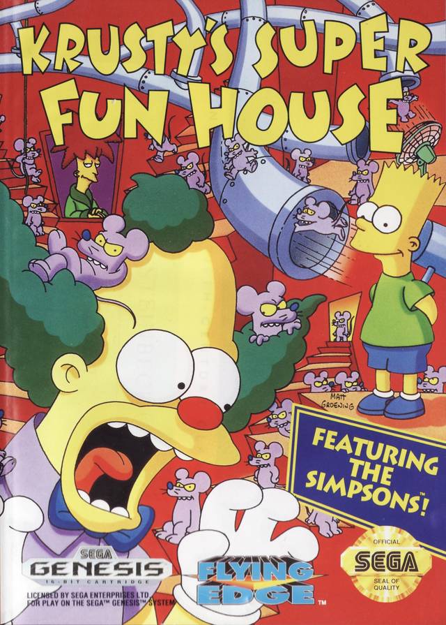 Krusty's Fun House - (SG) SEGA Genesis [Pre-Owned] Video Games Flying Edge   