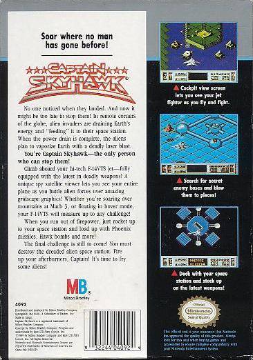 Captain Skyhawk - (NES) Nintendo Entertainment System [Pre-Owned] Video Games Milton Bradley   