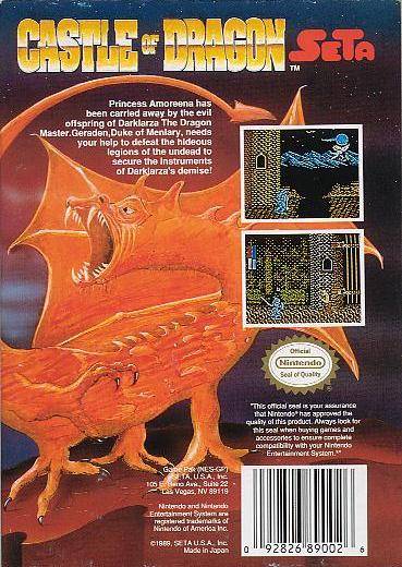 Castle of Dragon - (NES) Nintendo Entertainment System [Pre-Owned] Video Games Seta Corporation   