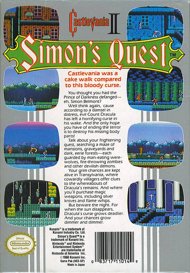 Castlevania II: Simon's Quest - (NES) Nintendo Entertainment System [Pre-Owned] Video Games Konami   