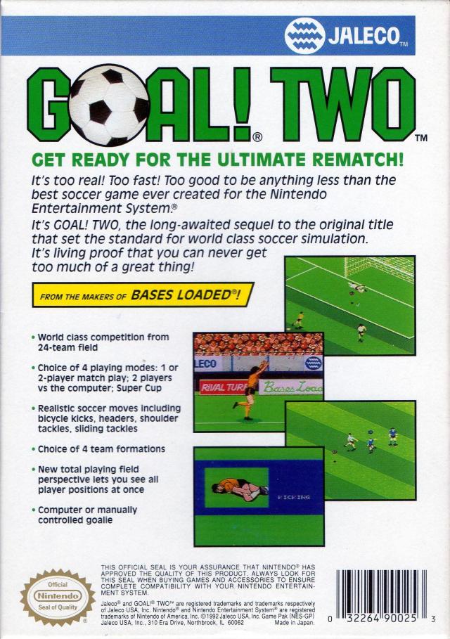 Goal! Two - (NES) Nintendo Entertainment System [Pre-Owned] Video Games Jaleco Entertainment   