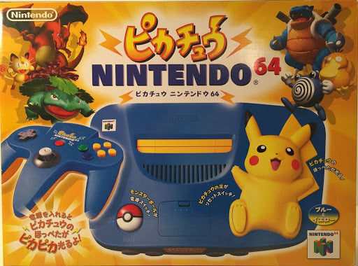 Nintendo 64 Hardware Console (Pikachu Edition) (Blue and Yellow) - (N64) Nintendo 64 (Japanese Import) [Pre-Owned] CONSOLE Nintendo   